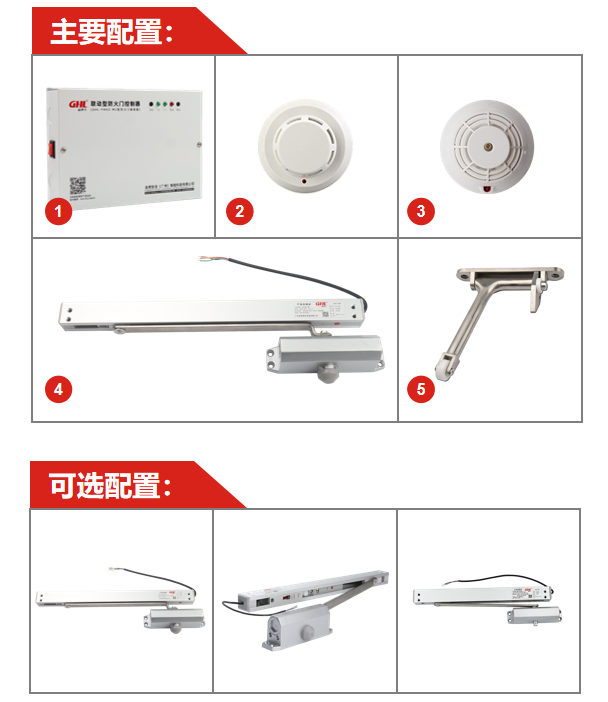 常开式防火门电动闭门器控制系统组成