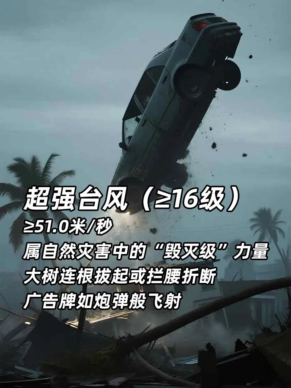 6000Pa风压相当于16级超强台风