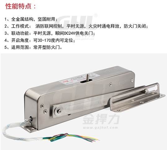 金捍力通电释放型电动闭门器性能特点